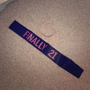 21st birthday sash & crown